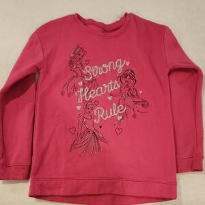 Disney Pink Sweatshirt with Princess Design
